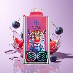 Hungary Wholesalers Fumot Leopard 40K Puffs 0% 2% 3% 5% Nikotin Kékáfonya Cseresznye Áfonya Dual Mesh 700mAh Type-C Digitális Kijelző áfonya cseresznye áfonya