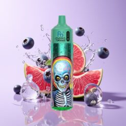 Hungary Wholesalers Fumot RandM Tornado 30000 Puffs 30mL 5% Málna Jég 1.0 Ohm Mesh LED áfonyás jég
