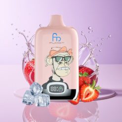 Hungary Wholesalers Fumot Tornado Digital Box 12000 Puffs Eper Jég Mesh Coil Típus-C 20ml MTL eper jég