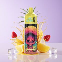 Hungary Wholesalers JNR Alien 10000 Puffs Ananás Jég 850mAh 1.2Ohm Mesh Coil RGB LED ananász jég