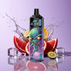 Hungary Wholesalers JNR Alien 10000 Puffs Fekete Jég 850mAh Mesh Coil Type-C RGB LED fekete jég
