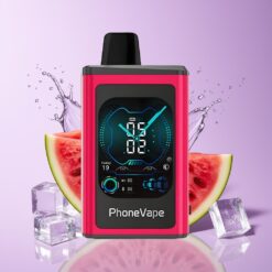 Hungary Wholesalers JNR PhoneVape 30000 Gőz Egyszerhasználatos Vape Görögdinnye Jég 850mAh Turbo Légáramlás Képernyő görögdinnye jég