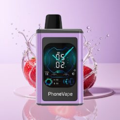 Hungary Wholesalers JNR PhoneVape 30000 puffs Eperjég Rechargeable Turbo Full Display eper jég