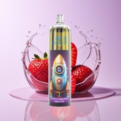 Hungary Wholesalers JNR Rocket-X 12400 Puffs Eper Szőlő Beállítható Légáramlás RGB 1.2ohm Mesh 850mAh Type-C eper szőlő