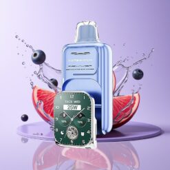 Hungary Wholesalers JNR VapeWatch 30000 Puffs Dual Mesh Coil 19mL Kék Málna Jég kék razz jég