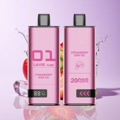 Hungary Wholesalers LAVIE Cube 20000 Puff Egyszerhasználatos Vape Eper-Kiwi Jég 28ML 5% epres kivi jég