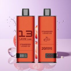 Hungary Wholesalers LAVIE Cube 20000 Puff Egyszerhasználatos Vape Eper-Licsi Jég Type C epres licsi jég