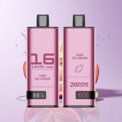 Hungary Wholesalers LAVIE Cube 20000 Puff Egyszerhasználatos Vape Tárógyümölcs Fagylalt 28ML 600mAh Type C taro fagylalt