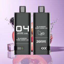 Hungary Wholesalers LAVIE Cube 20000 Puffs Feketebogyós-Gránátalmás Jég (2% Só Nicotine, 28ML, Type C) szedertörzses cseresznye jég
