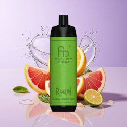 Hungary Wholesalers RandM Fumot Shisha 10000 Puff Citrom Menta LED Típus-C 0.5% Nikotin 850mAh shisha citrom menta