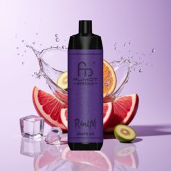 Hungary Wholesalers RandM Fumot Shisha 10000 Puff Jeges Szőlő LED Típus-C 0.5% Nikotin szőlőjég