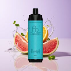 Hungary Wholesalers RandM Fumot Shisha 10000 Puff Menthe Shisha LED Típus-C 0.6ohm Mesh 18ml 0.5% Nic menta