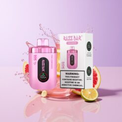 Hungary Wholesalers Razz Bar 50K Puff Rózsaszín Limonádé 1.0 Ohm Mesh Coil Type-C 2% Nikotin rózsaszín limonádé