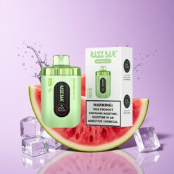 Hungary Wholesalers Razz Bar 50K Puffs Görögdinnye Jég Disposable Vape 1.0 Ohm Mesh 650mAh Type-C 2% Nic görögdinnye jég